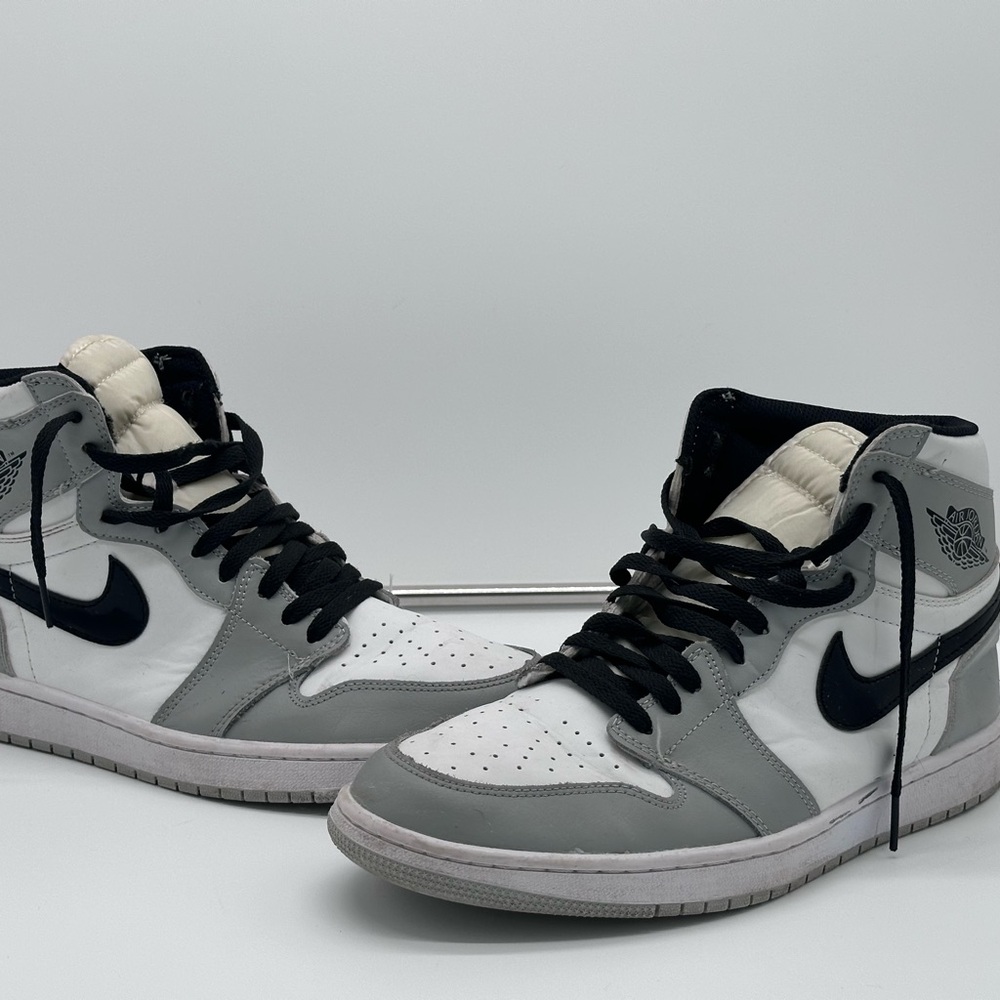 Nike Black and Gray Athletic Shoes with High-Top Design